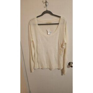 Nicki Minaj Sweater Womens Plus Size XXL Ivory Long Sleeve NWT Vintage Kmart